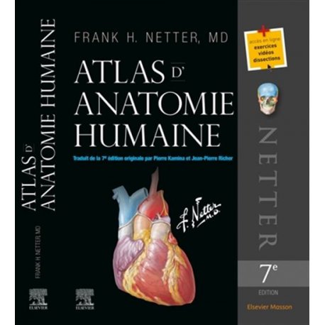 Atlas d'anatomie humaine Netter  Livres, chartes et réflexologie