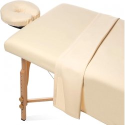 Soft Microfiber Massage Table Sheets 3 Piece Set - Beige  Shop by category - Massage Boutik Products